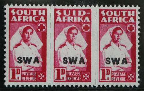 SACC 149,150a,151:Reduc. W. E. of S.A. Overpr. `S W A`. ½d bluish-gr, 1d bright car, 1½d red.brown.