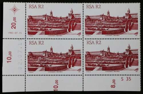 SACC 531: 4th Def. Iss. R2:  2 Control Blocks of 4 each. Diff. dates of printing. M(NH).