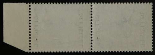 SACC 33: OFF of S.A. 1935-50. 5s black +gr. pr. with left margin. (on 1st Hyph. Iss. 62) MNH.