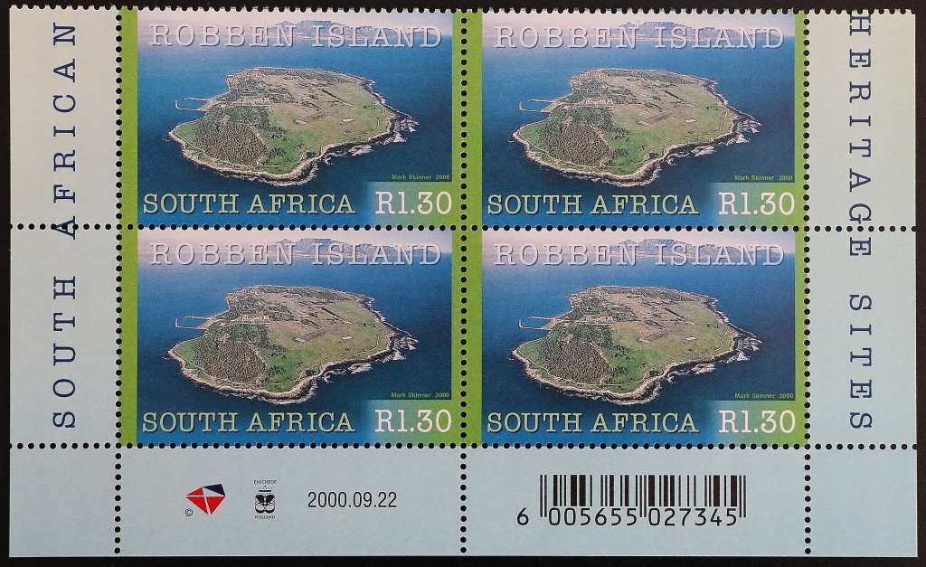 SACC 1286-1288: 2000. S.A. World Heritage sites. R1.30: 3 bottom blks. of 4 each. MNH