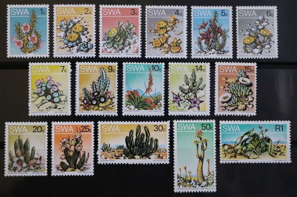 S.W.A. SACC 250-265: 1973. 2nd Def. Iss. Succulents. 1c - R1: Group I: original print.MNH.