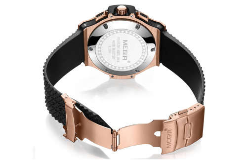 *FREE SHIPPING* MEGIR 2050 MENS BUSINESS CHRONOGRAPH WATCH WITH GIFT BOX