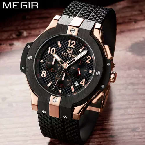 *LOCAL STOCK* MEGIR 2050 MENS BUSINESS CHRONOGRAPH WATCH