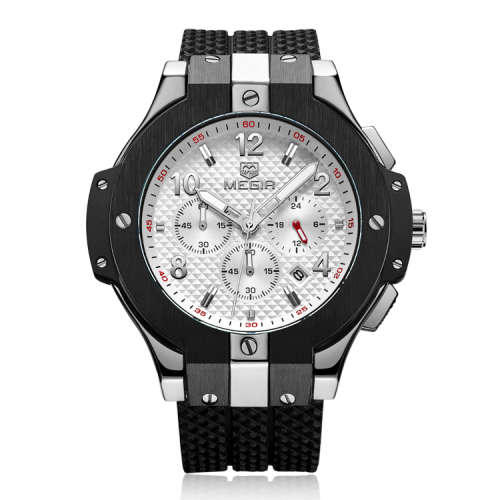 *LOCAL STOCK* MEGIR 2050 MENS BUSINESS CHRONOGRAPH WATCH