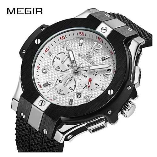 *LOCAL STOCK* MEGIR 2050 MENS BUSINESS CHRONOGRAPH WATCH