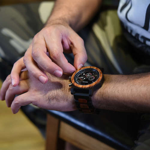 *LOCAL STOCK* BOBO BIRD CHRONOGRAPH WOODEN MENS WATCH WITH GIFT BOX