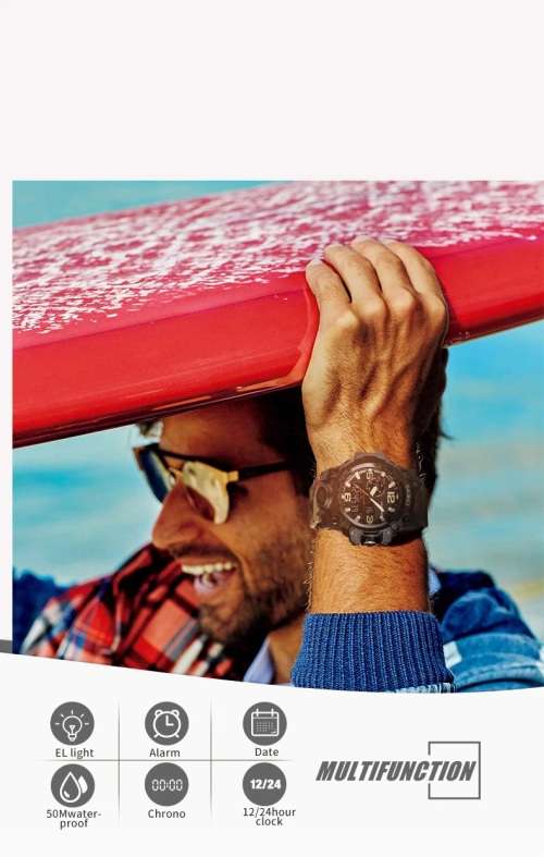 **LOWEST SHIPPING** SKMEI Men Sport Watches Digital Chronograph Double Time (INCLUDES WATCH BOX)