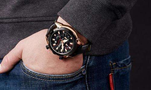 Megir Chronograph Mens Watch With Watch Box