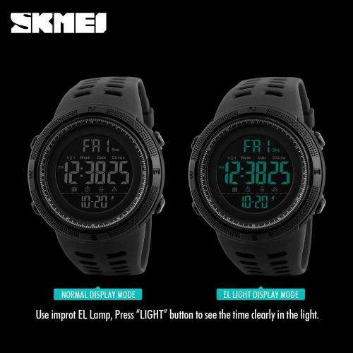 SKMEI 1251 SPORTS WATERPROOF DIGITAL WATCH WITH WATCH BOX