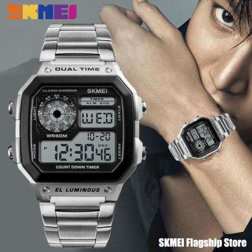 SKMEI DIGITAL WATERPROOF CHRONOGRAPH WATCH (VARIOUS COLOURS AVAILABLE)