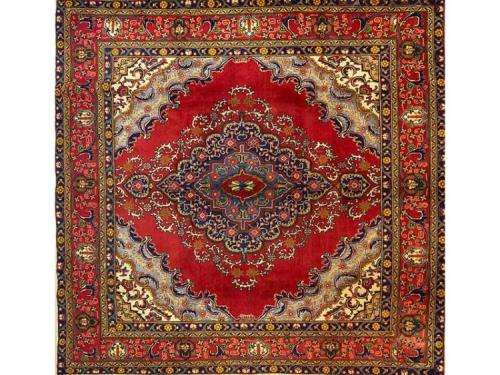 Magnificent Huge Authentic Persian Hand Knotted Tabriz Carpet 3.00m x 2.90m ! - Excellent !
