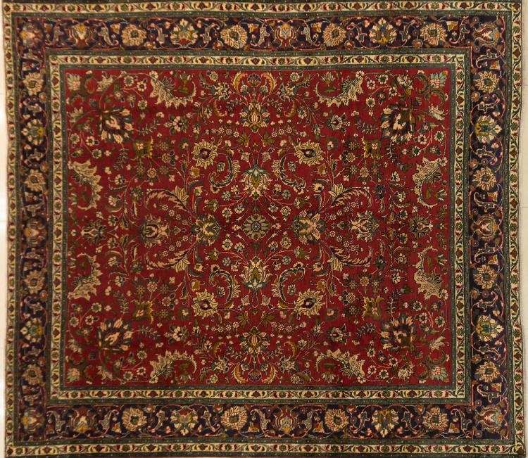 Magnificent Huge Hand Knotted Tabriz Authentic Persian Carpet 3.30m  x 2.95m - Great Condition