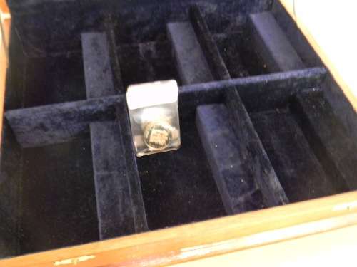 Stunning Wooden & Velvet Lined Storage Case - Can hold 350 - 450 Coins in Flips or 6 Whiskey Glasses