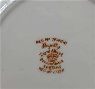 Stunning & Rare Royal Albert 1930's Royalty Tea Trio !
