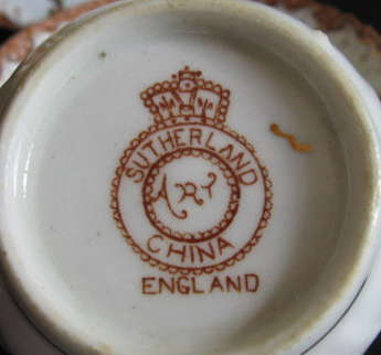 Ultra Rare ! Victorian WM Hudson of Sutherland Imari Tea Trio. Circa 1900