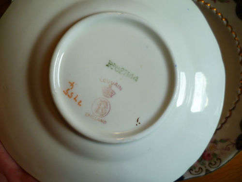 Ultra Rare : Victorian Samuel Radford Cobalt Blue & Gold Imari Tea Trio  C.1880 - 1890