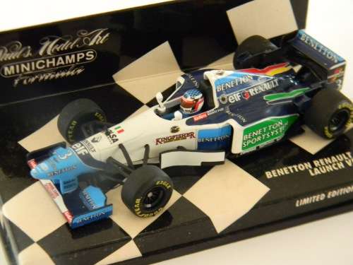 Vintage pre year 2000 Minichamps Scale 1:43 F1 Model Benetton J. Alesi RARE ! Pristine in BOX