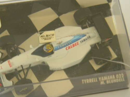 Vintage pre year 2000 Minichamps Scale 1:43 F1 Tyrrell Yamaha M. Blundell RARE ! Pristine in BOX