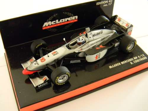Vintage pre year 2000 Minichamps Scale 1:43 F1 McLaren MP4 D. Coulthard RARE ! Pristine in BOX