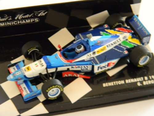 Vintage pre year 2000 Minichamps Scale 1:43 F1 Bennetton Renault G. Berger RARE ! Pristine in BOX
