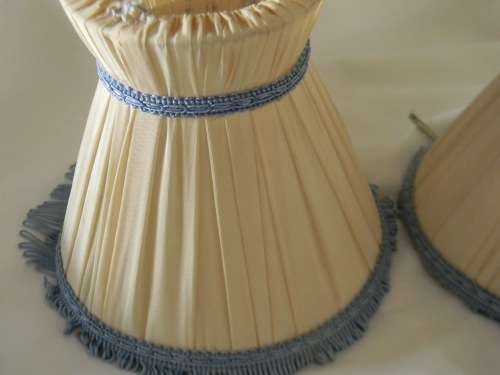 Stunning Pair of Limoges French Porcelain Children's bedroom Lamps