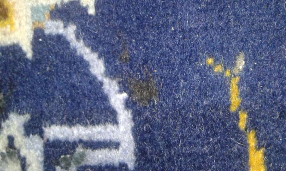 Stunning Authentic Persian Hand Knotted Kashan Carpet 3.75m x 2.40m ! - High Value Blue !!