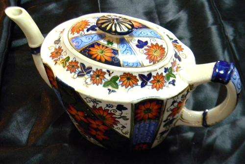 1858 - 1863 : Stevenson & Hancock (also Royal Crown Derby) Imari Crown Derby Tea Pot! No Damage!!!