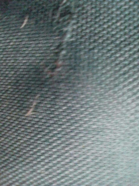 Green Duigui suit case on wheels