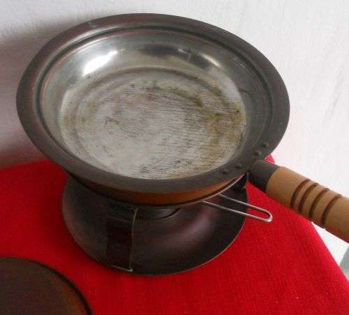 vintage copper double boiler chaffing dish