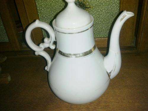 big white teapot