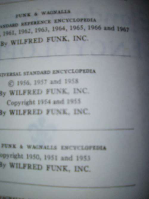 funk and wagnalls encyclopedia set of 25  just for nikki