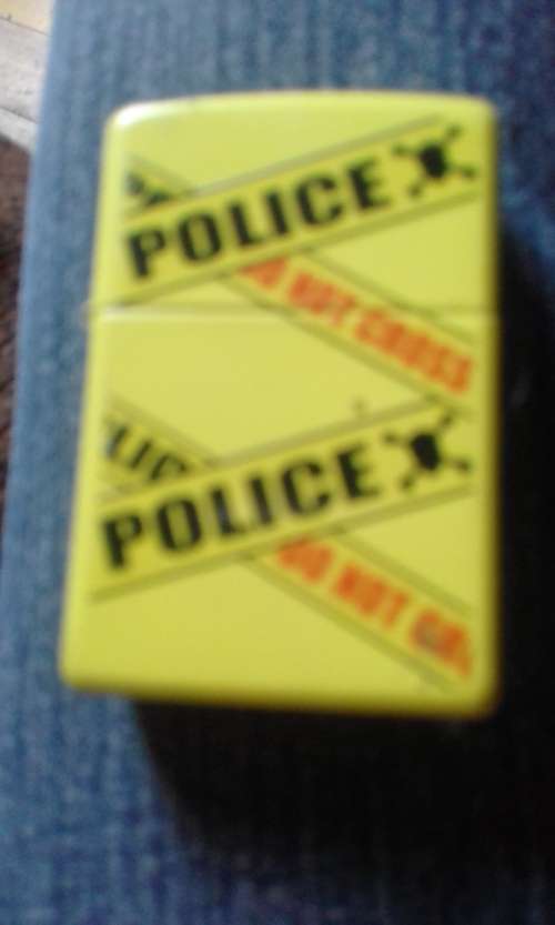 vintage genuine zippo police a