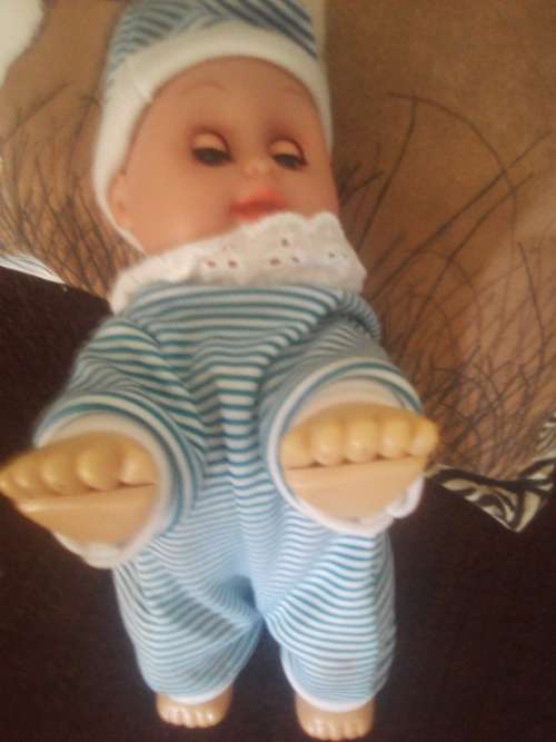 vintage small crawling baby