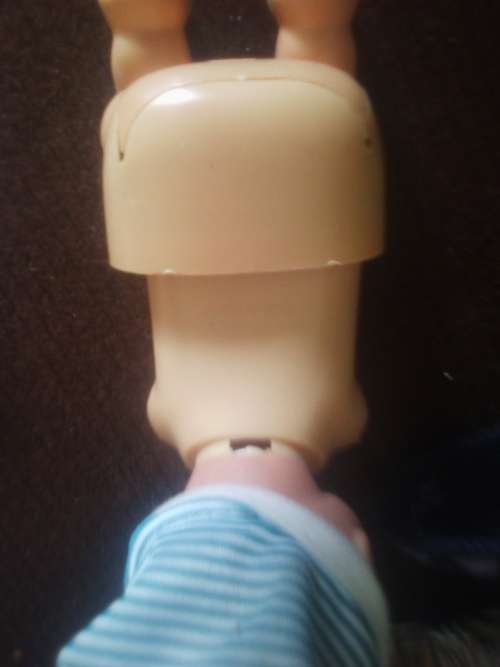 vintage small crawling baby