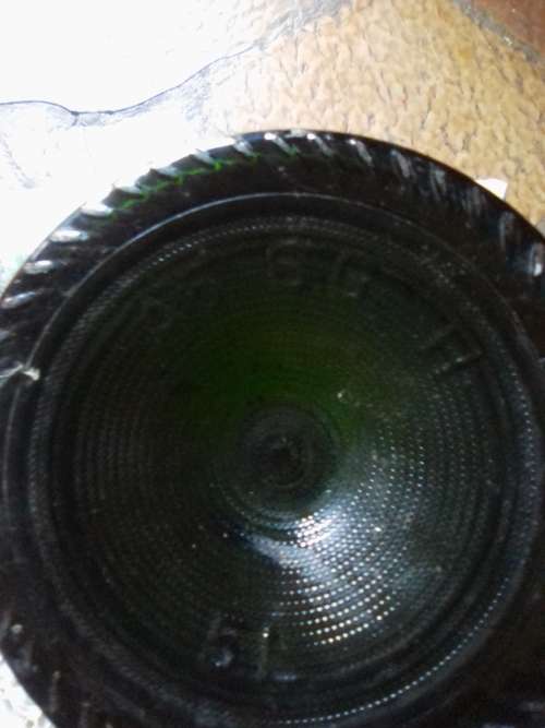 Dark green 5 liter port wine bottle