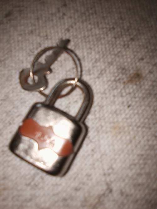 smallvintage  lock with key