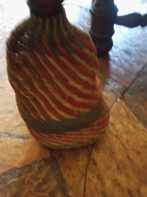 ANTIQUE DECORATED BOTTLE