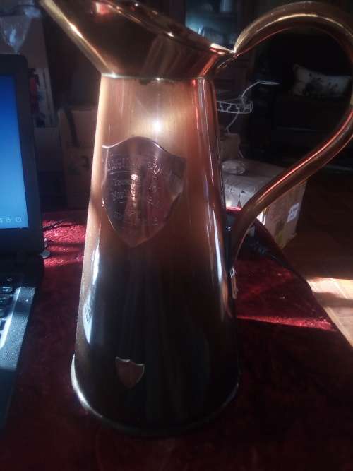 antique big copper jug