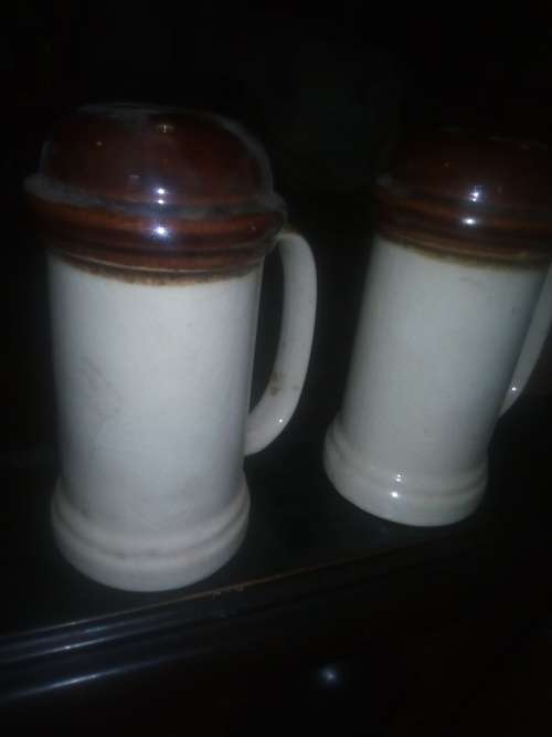 BIG SALT AND PEPPER SHAKERS