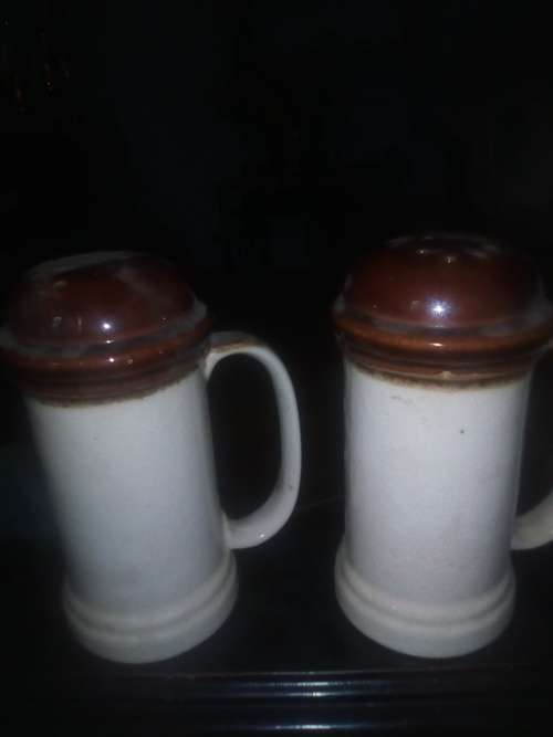 BIG SALT AND PEPPER SHAKERS