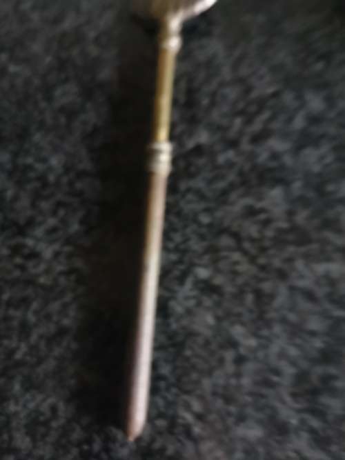 ANTIQUE BRASS FIRE PLACE TOASTING ENGLAND CRINOLENE LADY