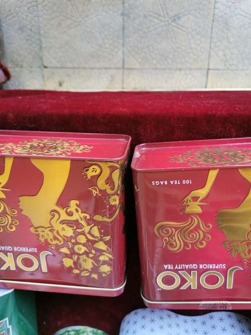 2 VINTAGE JOKO TEA  TINS