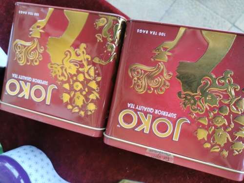 2 VINTAGE JOKO TEA  TINS