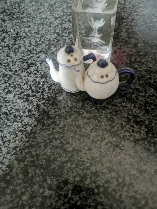 Miniature salt and pepper shakers