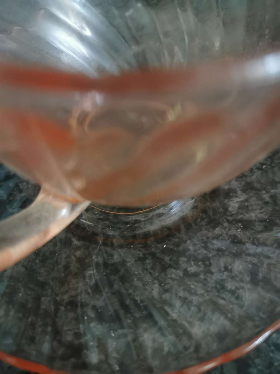 ANTIQUE ROSALINE  ARCOC PINK SWIRL  12 PIECE CUPS AND SAUCERS