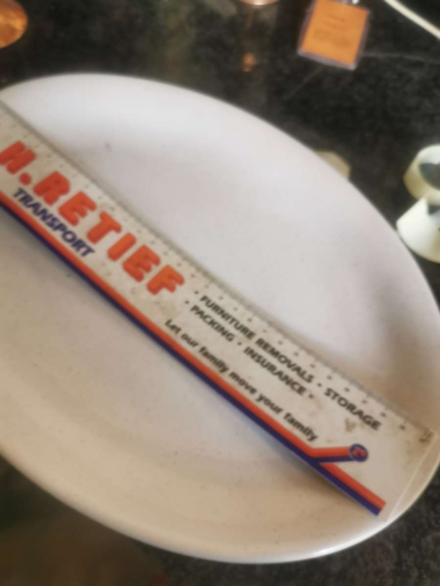 Vintage white oval platter