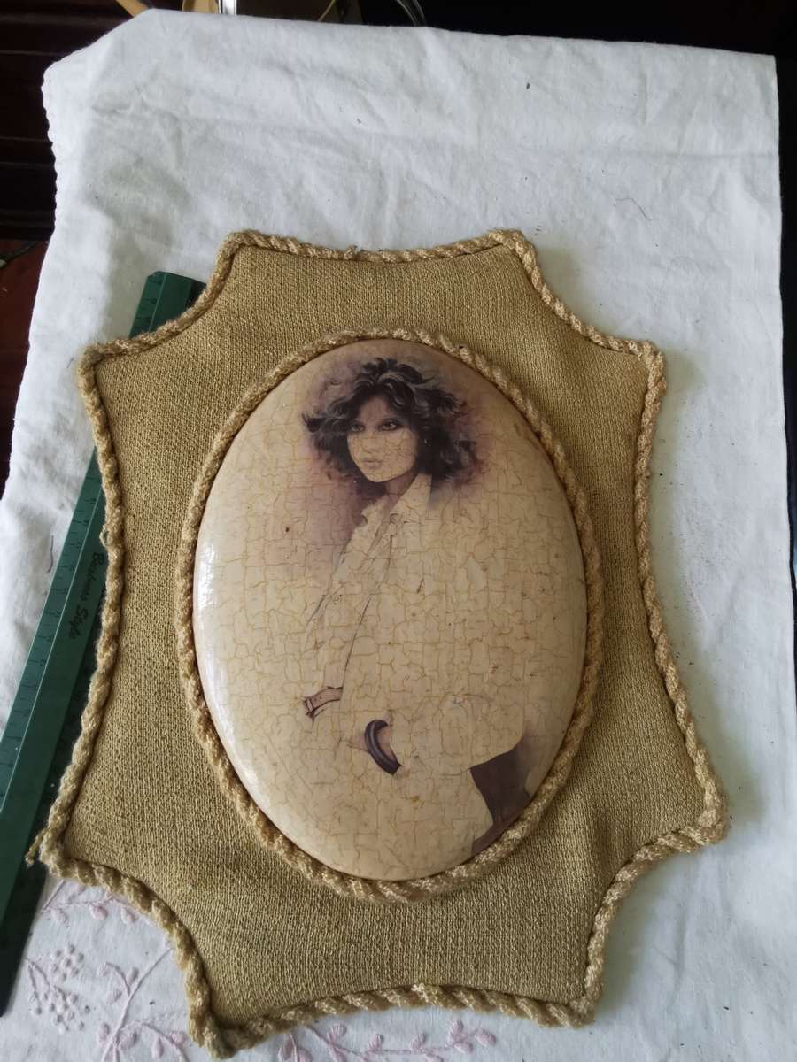 Vintage small wooden dresser with coasters