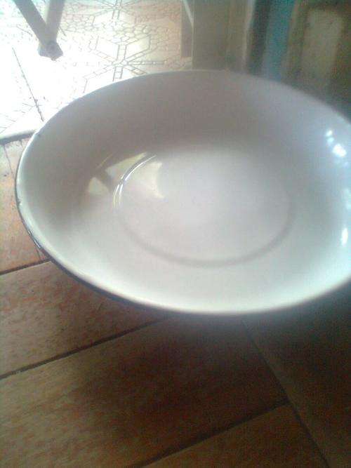 enamel soup plate