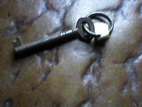 vintage key with ring