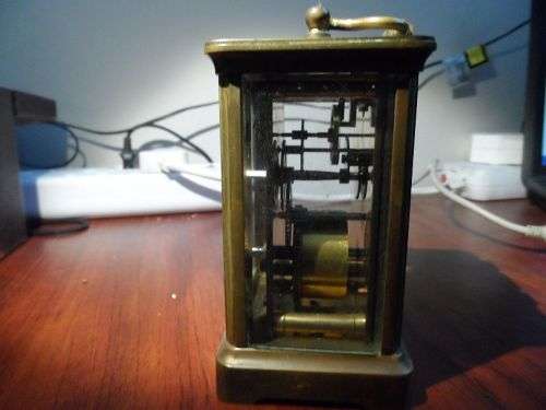 carriage clock. with case